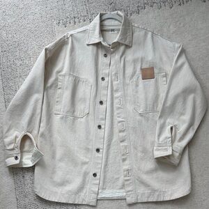 Helsa Cream Oversized Shacket